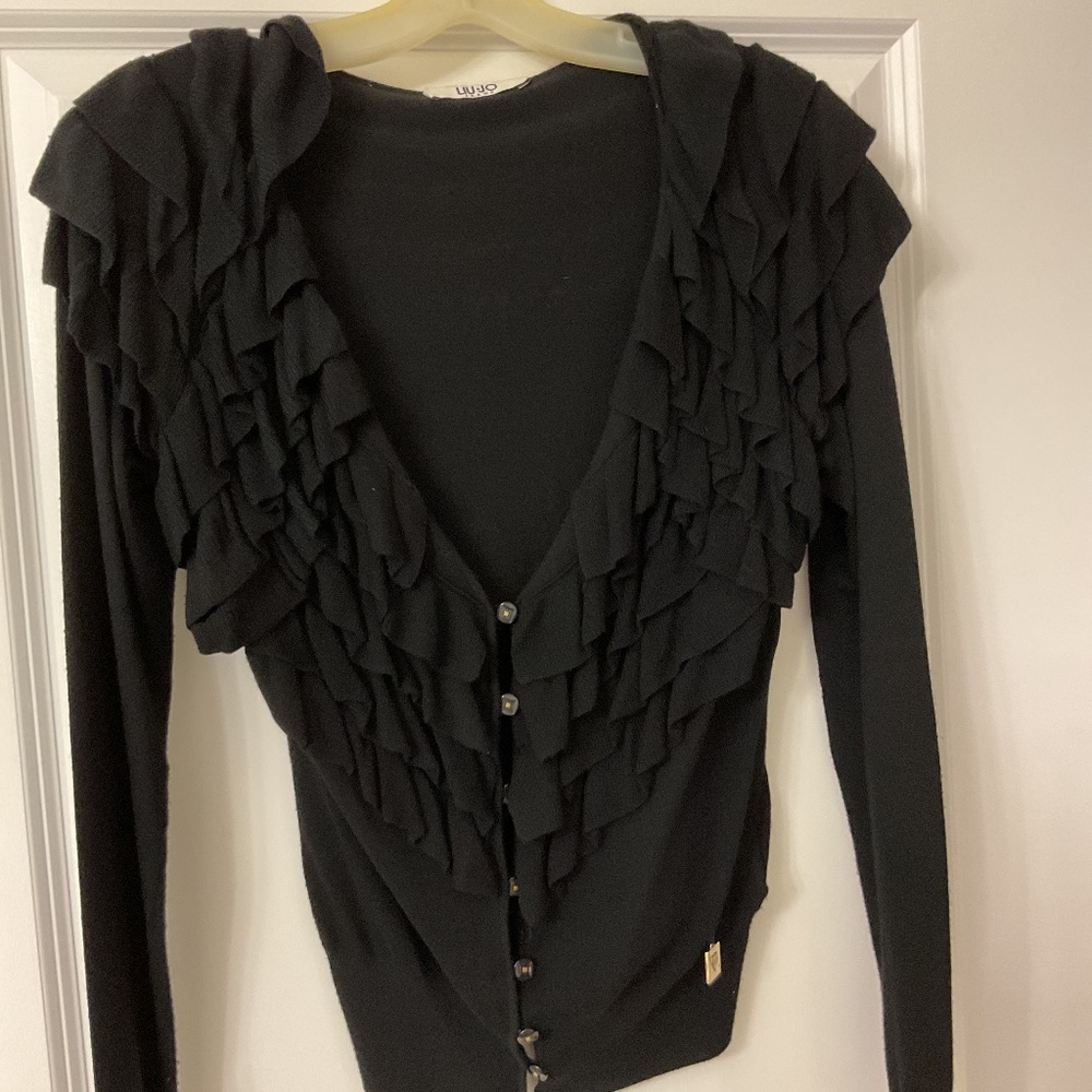 Liu Jo black cardigan size XS viscose blend.
